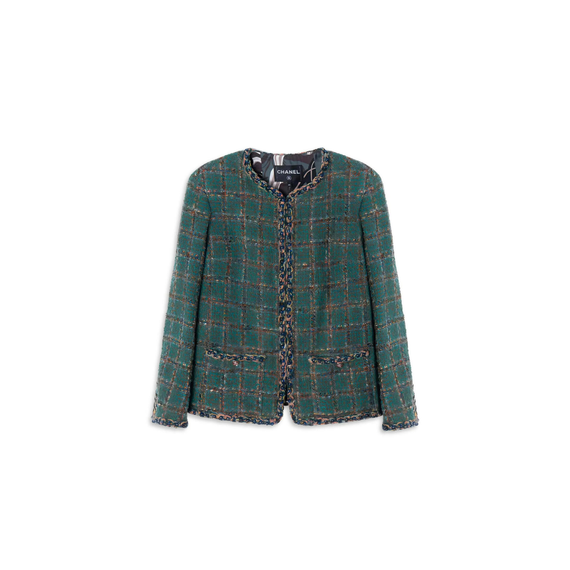 Ch**el green tweed jacket p75152